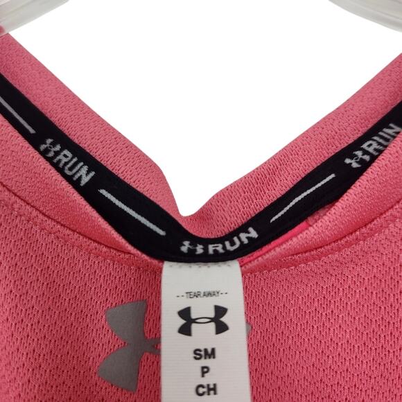 Under Armour Womens Running Tee Small Short Sleeve  Dual Tone - Picture 2 of 3